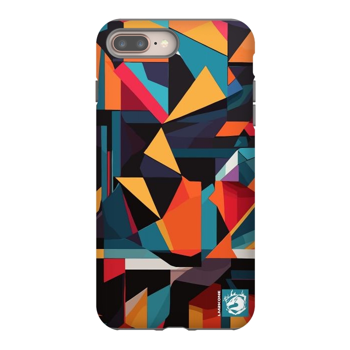 iPhone 8 plus StrongFit Abstract Geometric Pattern by LM2Kone