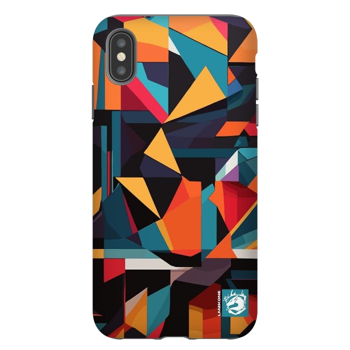 iPhone Xs Max StrongFit Abstract Geometric Pattern by LM2Kone