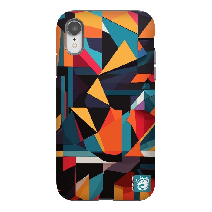 iPhone Xr StrongFit Abstract Geometric Pattern by LM2Kone