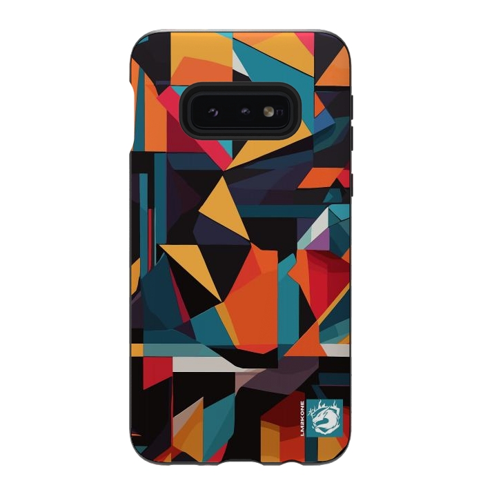 Galaxy S10e StrongFit Abstract Geometric Pattern by LM2Kone