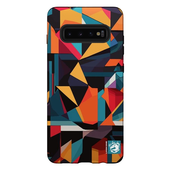 Galaxy S10 plus StrongFit Abstract Geometric Pattern by LM2Kone