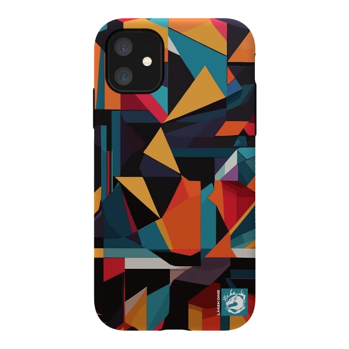 iPhone 11 StrongFit Abstract Geometric Pattern by LM2Kone