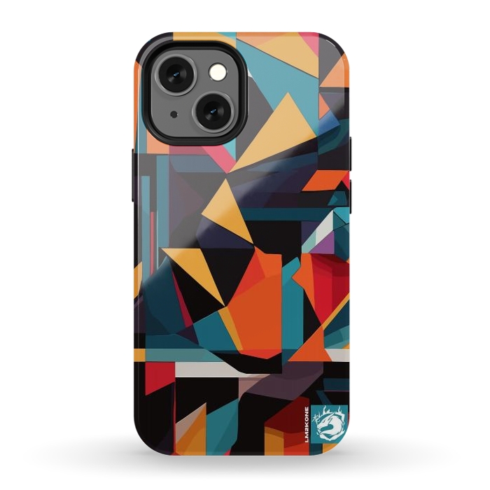 iPhone 12 mini StrongFit Abstract Geometric Pattern by LM2Kone