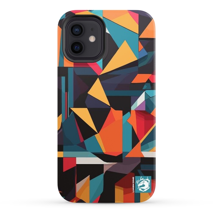 iPhone 12 StrongFit Abstract Geometric Pattern by LM2Kone