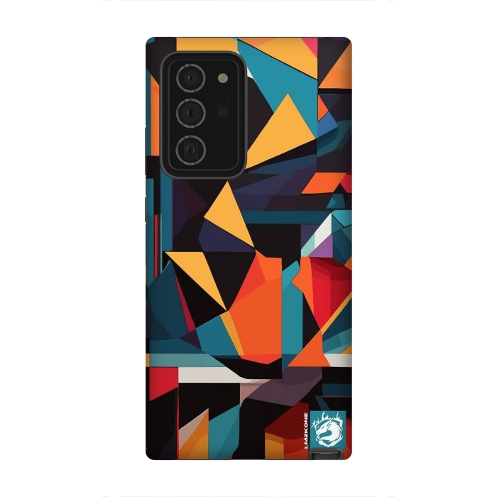 Galaxy Note 20 Ultra StrongFit Abstract Geometric Pattern by LM2Kone