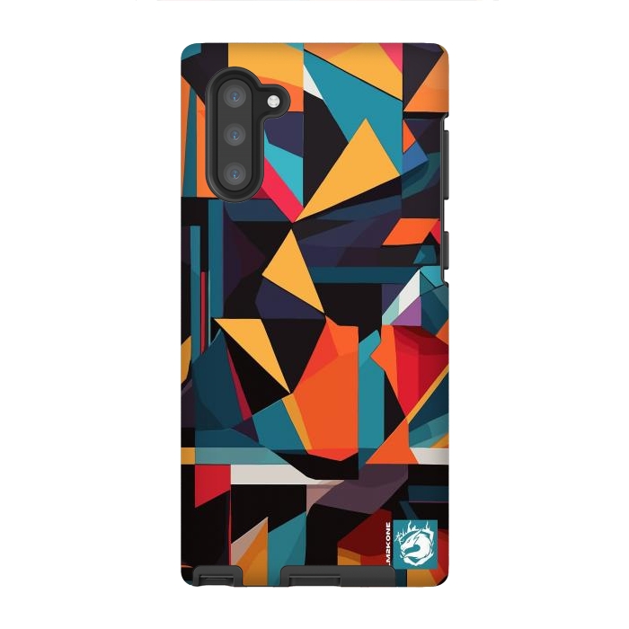 Galaxy Note 10 StrongFit Abstract Geometric Pattern by LM2Kone