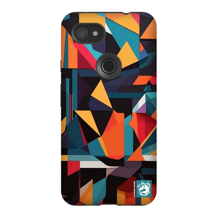 Pixel 3AXL StrongFit Abstract Geometric Pattern by LM2Kone