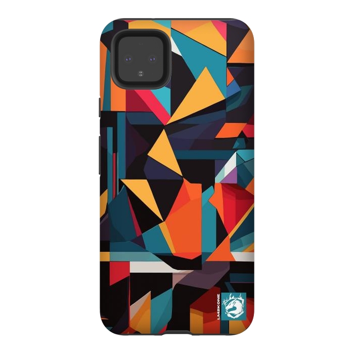 Pixel 4XL StrongFit Abstract Geometric Pattern by LM2Kone