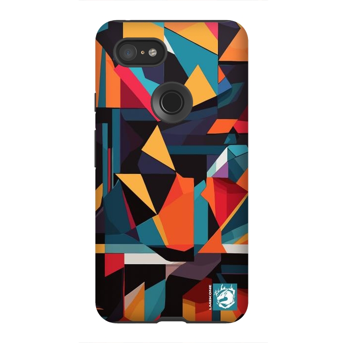 Pixel 3XL StrongFit Abstract Geometric Pattern by LM2Kone