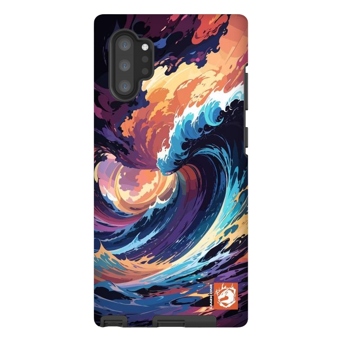 Galaxy Note 10 plus StrongFit Abstract Ocean Waves by LM2Kone