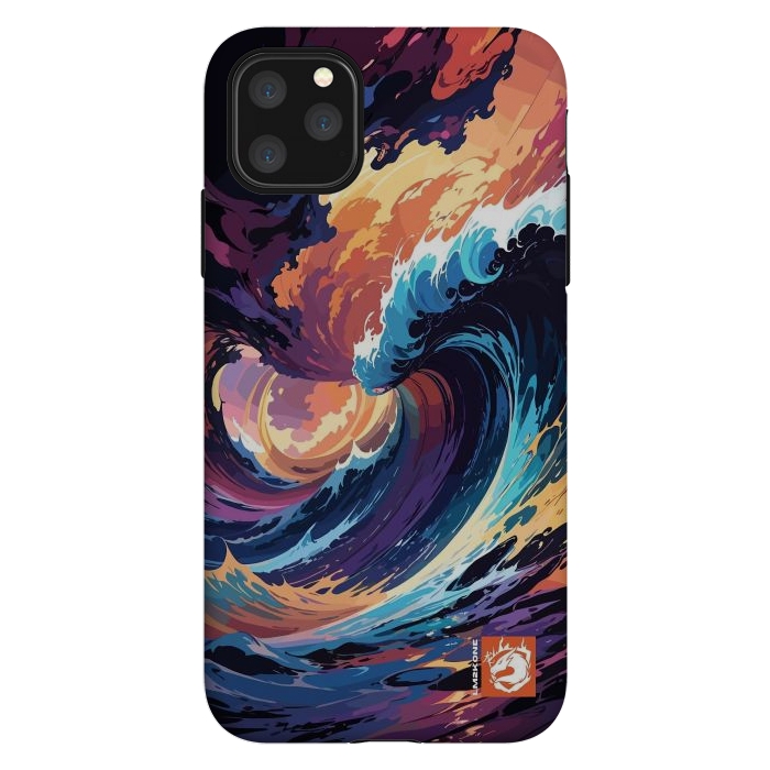 iPhone 11 Pro Max StrongFit Abstract Ocean Waves by LM2Kone