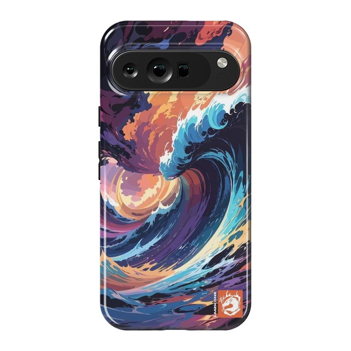 Pixel 9 Pro XL StrongFit Abstract Ocean Waves by LM2Kone