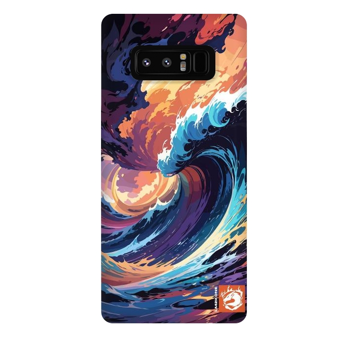 Galaxy Note 8 StrongFit Abstract Ocean Waves by LM2Kone