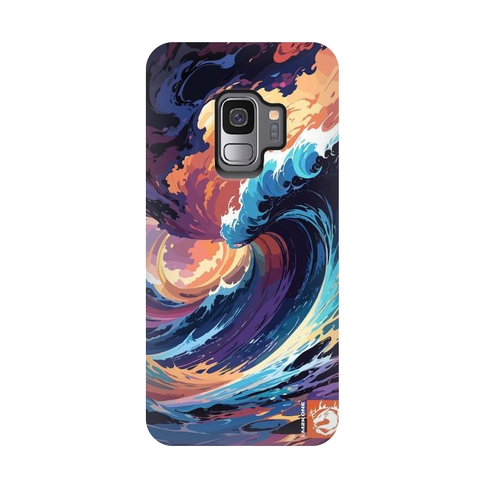 Galaxy S9 StrongFit Abstract Ocean Waves by LM2Kone