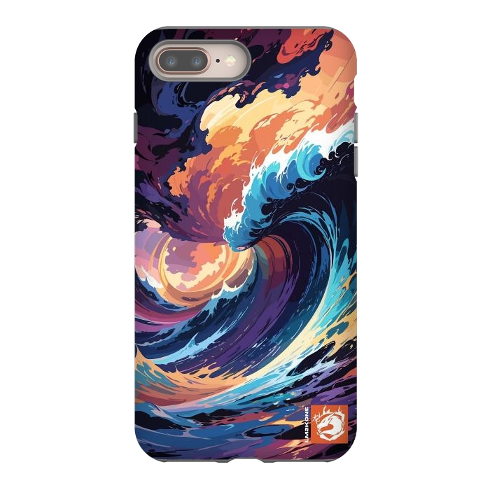 iPhone 8 plus StrongFit Abstract Ocean Waves by LM2Kone