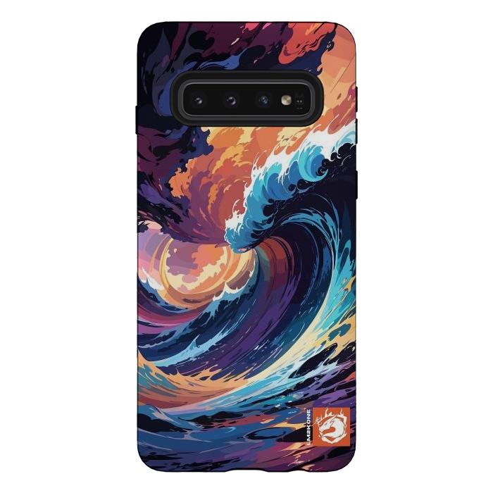 Galaxy S10 StrongFit Abstract Ocean Waves by LM2Kone