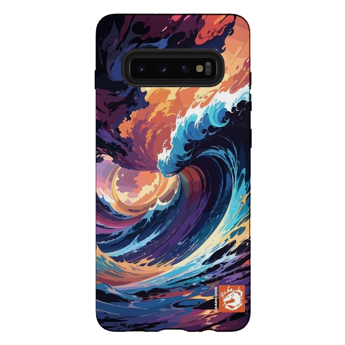 Galaxy S10 plus StrongFit Abstract Ocean Waves by LM2Kone