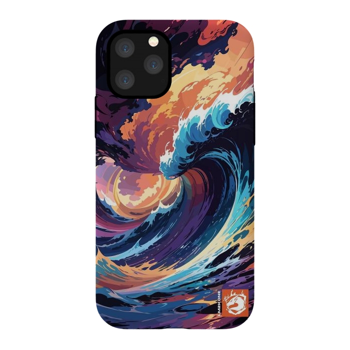 iPhone 11 Pro StrongFit Abstract Ocean Waves by LM2Kone