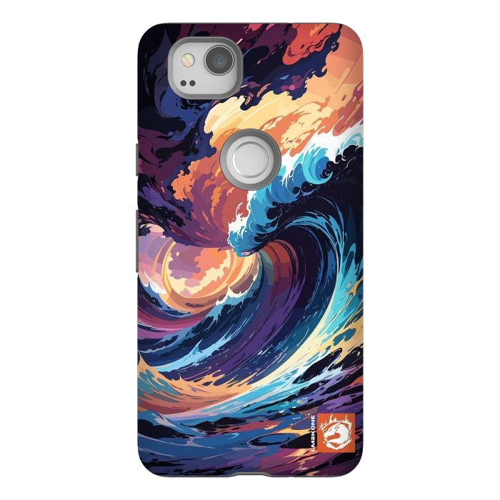 Pixel 2 StrongFit Abstract Ocean Waves by LM2Kone