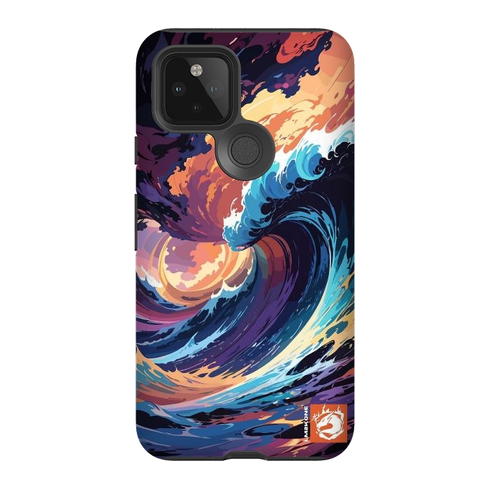 Pixel 5 StrongFit Abstract Ocean Waves by LM2Kone