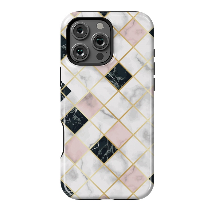 iPhone 16 Pro Max StrongFit Marble Geometry III by ArtsCase