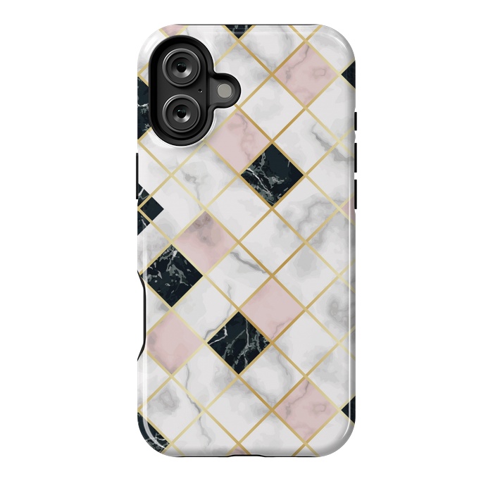 iPhone 16 Plus StrongFit Marble Geometry III by ArtsCase