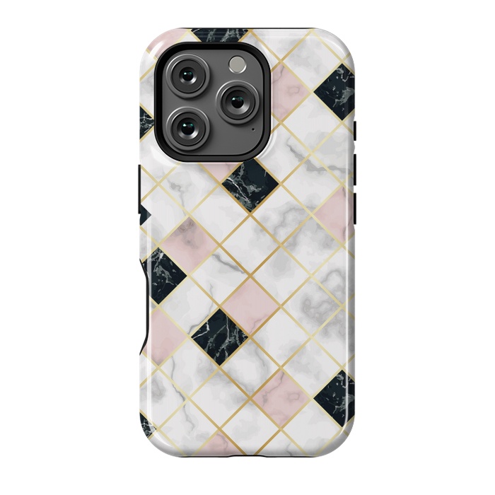 iPhone 16 Pro StrongFit Marble Geometry III by ArtsCase