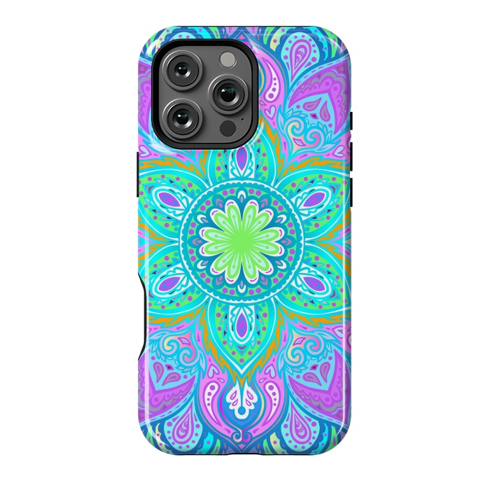 iPhone 16 Pro Max StrongFit Psychedelic Mandala I by ArtsCase