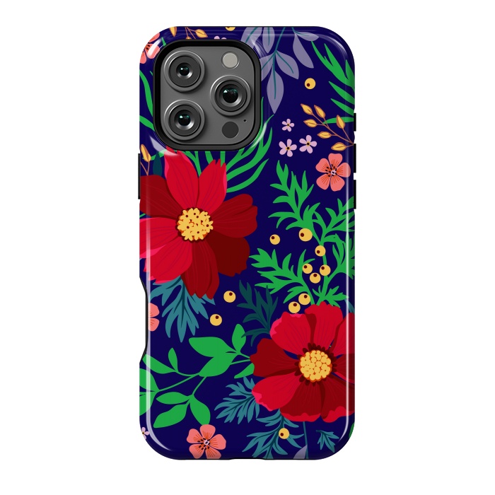 iPhone 16 Pro Max StrongFit Red Flowers In The Ocean by ArtsCase