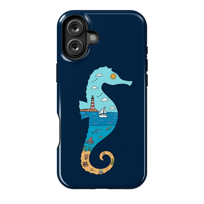 iPhone 16 Plus StrongFit SeahorseNature by Coffee Man