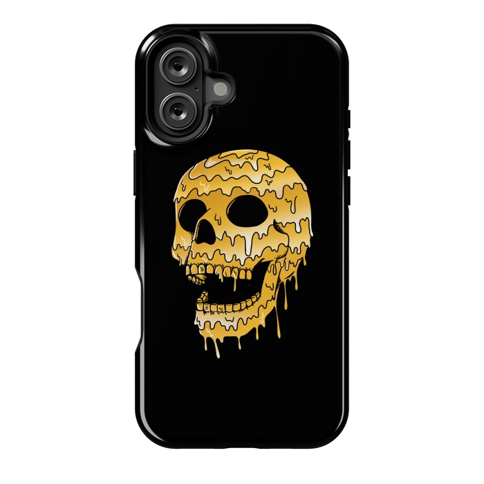 iPhone 16 Plus StrongFit Gold Skull by Coffee Man