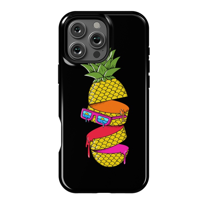 iPhone 16 Pro Max StrongFit Pineapple colors Black by Coffee Man