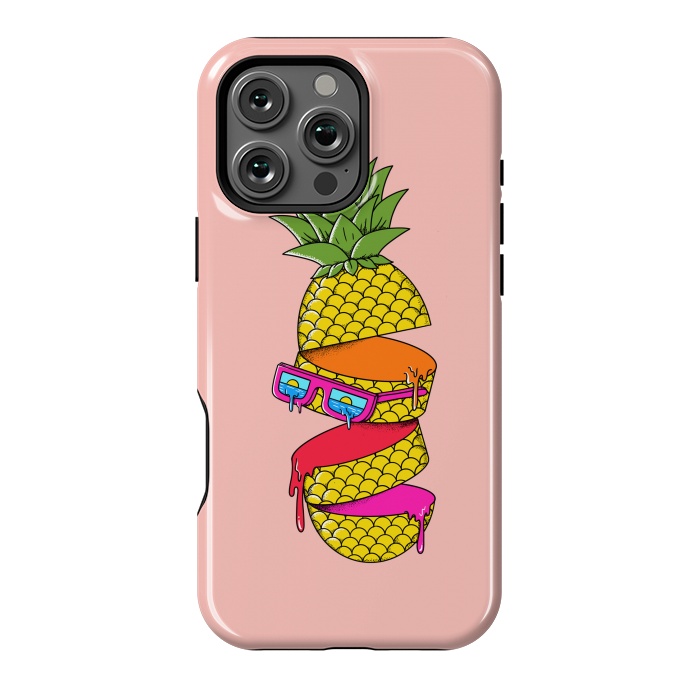 iPhone 16 Pro Max StrongFit Pineapple Colors Pink by Coffee Man