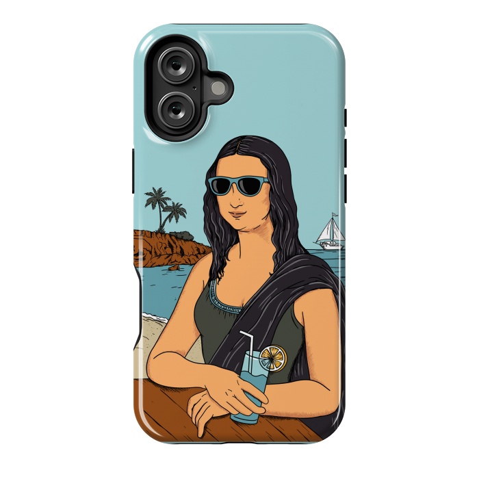 iPhone 16 Plus StrongFit Mona Lisa Beach by Coffee Man