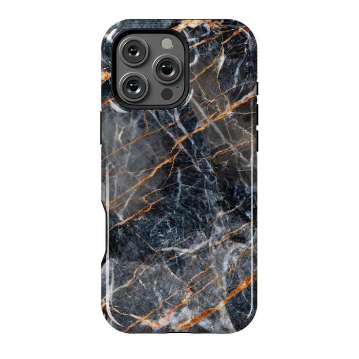 iPhone 16 Pro Max StrongFit Marble Gray Stone by ArtsCase