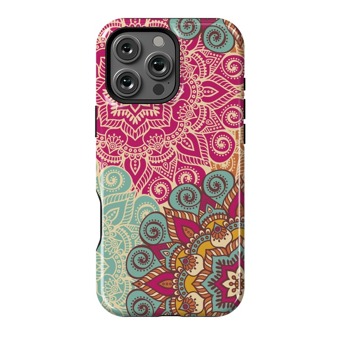 iPhone 16 Pro Max StrongFit Happy Flower Mandalas  by ArtsCase