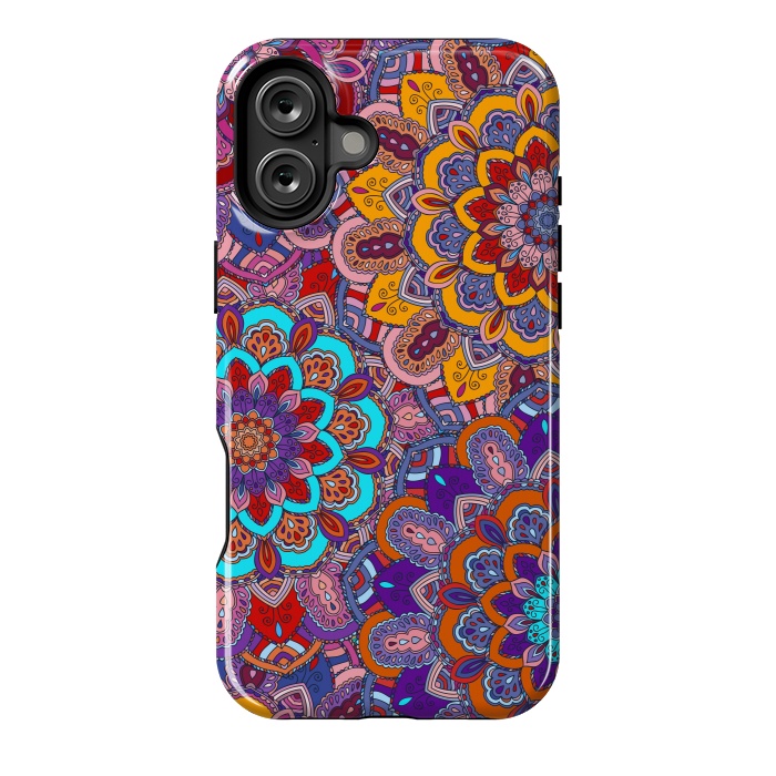 iPhone 16 Plus StrongFit Mandalas In Colors Earth  by ArtsCase