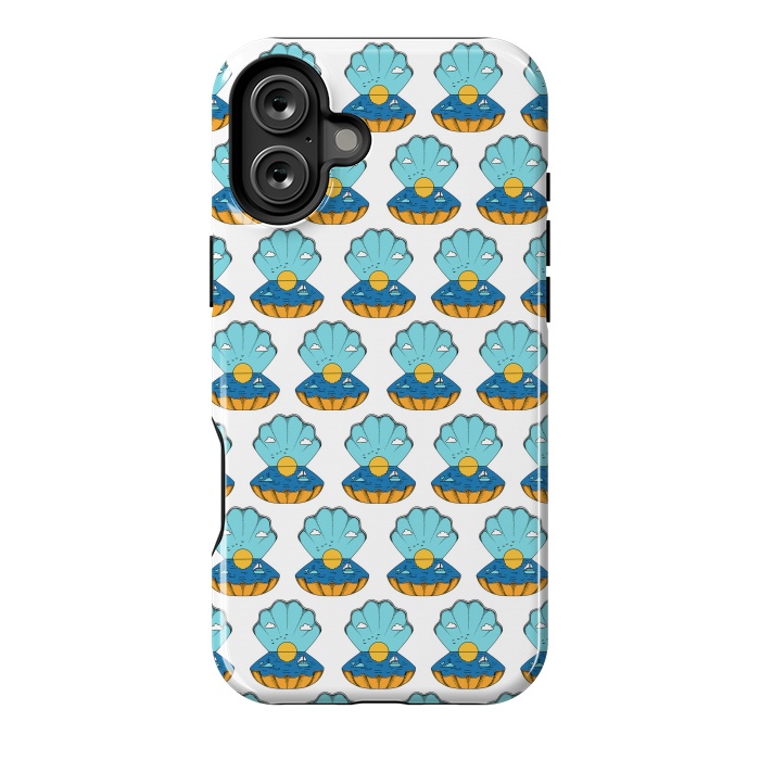 iPhone 16 Plus StrongFit Shell Nature Pattern by Coffee Man