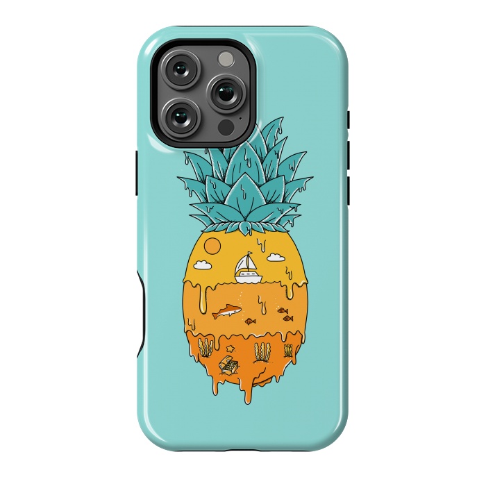 iPhone 16 Pro Max StrongFit Pineapple Landscape green by Coffee Man