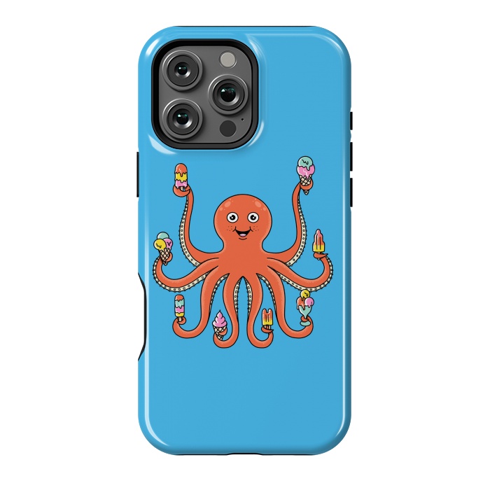 iPhone 16 Pro Max StrongFit Octopus Ice Creams by Coffee Man