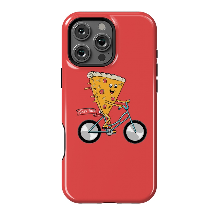 iPhone 16 Pro Max StrongFit Pizza Fast Food Red by Coffee Man