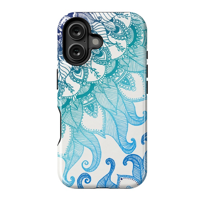 iPhone 16 StrongFit Mermaid Mandala by Rose Halsey