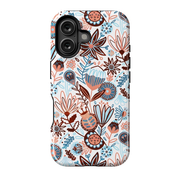 iPhone 16 StrongFit Winter Floral  by Tigatiga