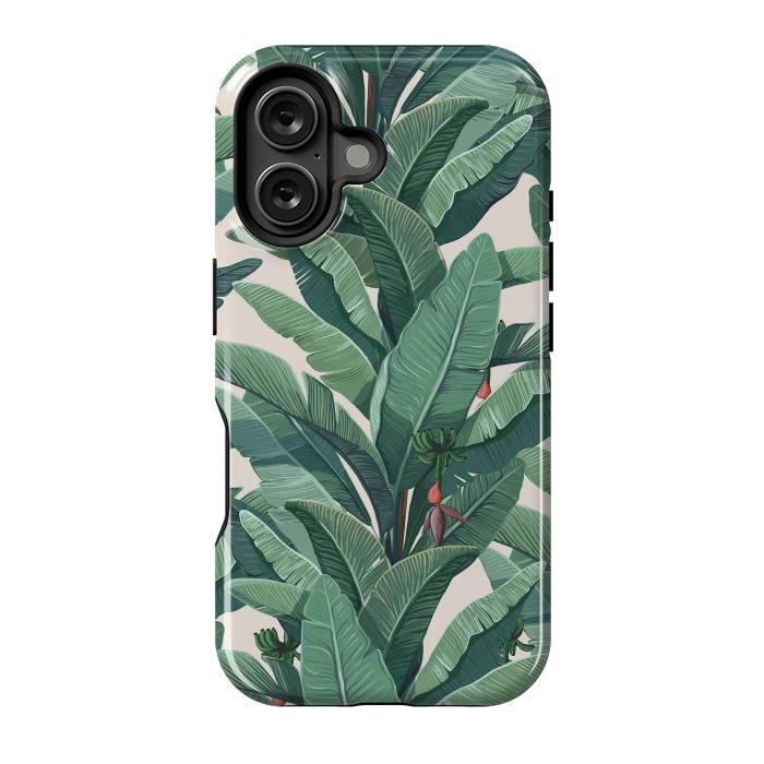 iPhone 16 StrongFit Banana Leaves by Elzbieta Malyska