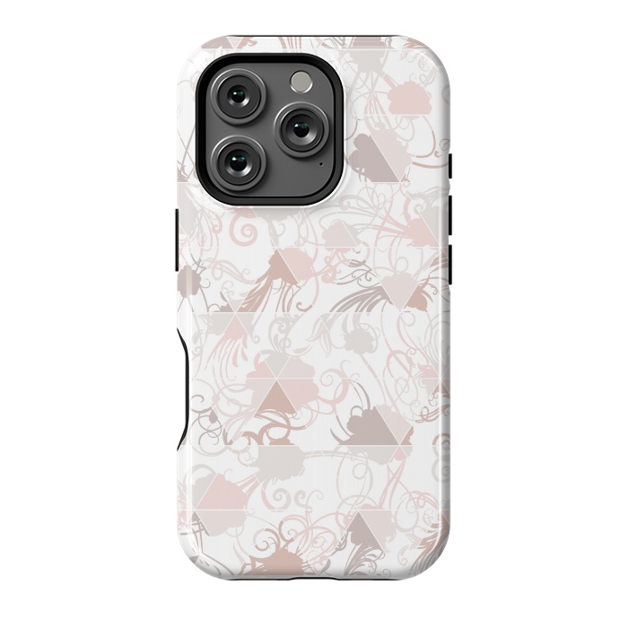 iPhone 16 Pro StrongFit Floral geometric by Jms