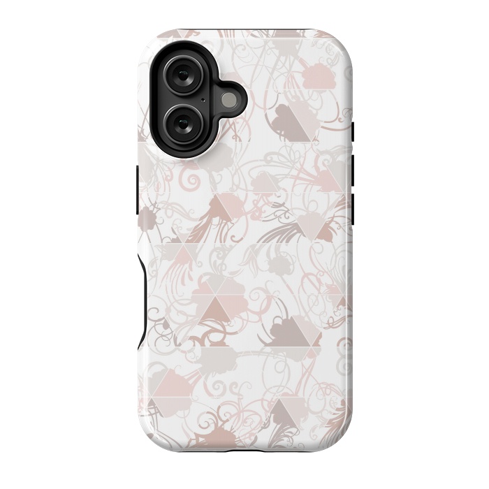 iPhone 16 StrongFit Floral geometric by Jms