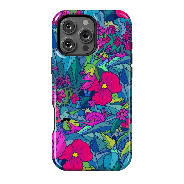 iPhone 16 Pro Max StrongFit Summer flowers by Steve Wade (Swade)