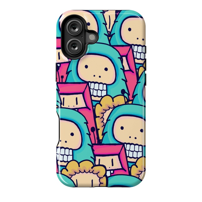 iPhone 16 Plus StrongFit Little monsters by Steve Wade (Swade)