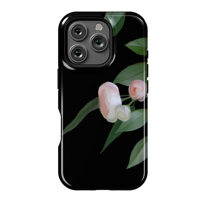 iPhone 16 Pro StrongFit Painted roses by Elzbieta Malyska