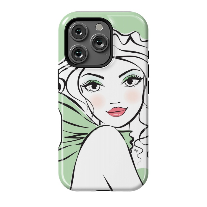 iPhone 16 Pro StrongFit Green Girl by Martina